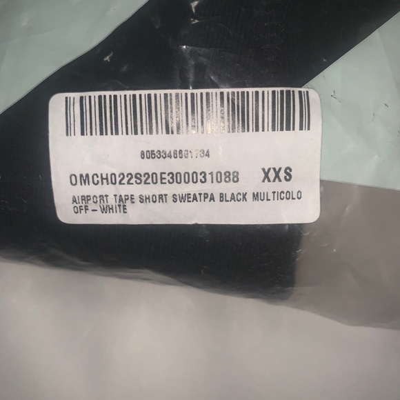 OFF WHITE AIRPORT TAPE SWEATPANTS MENS SIZE XXS - Picture 8 of 8